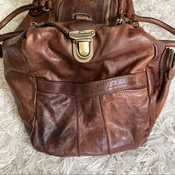 NWT Campomaggi Italian leather weekender bag - Picture 10 of 12